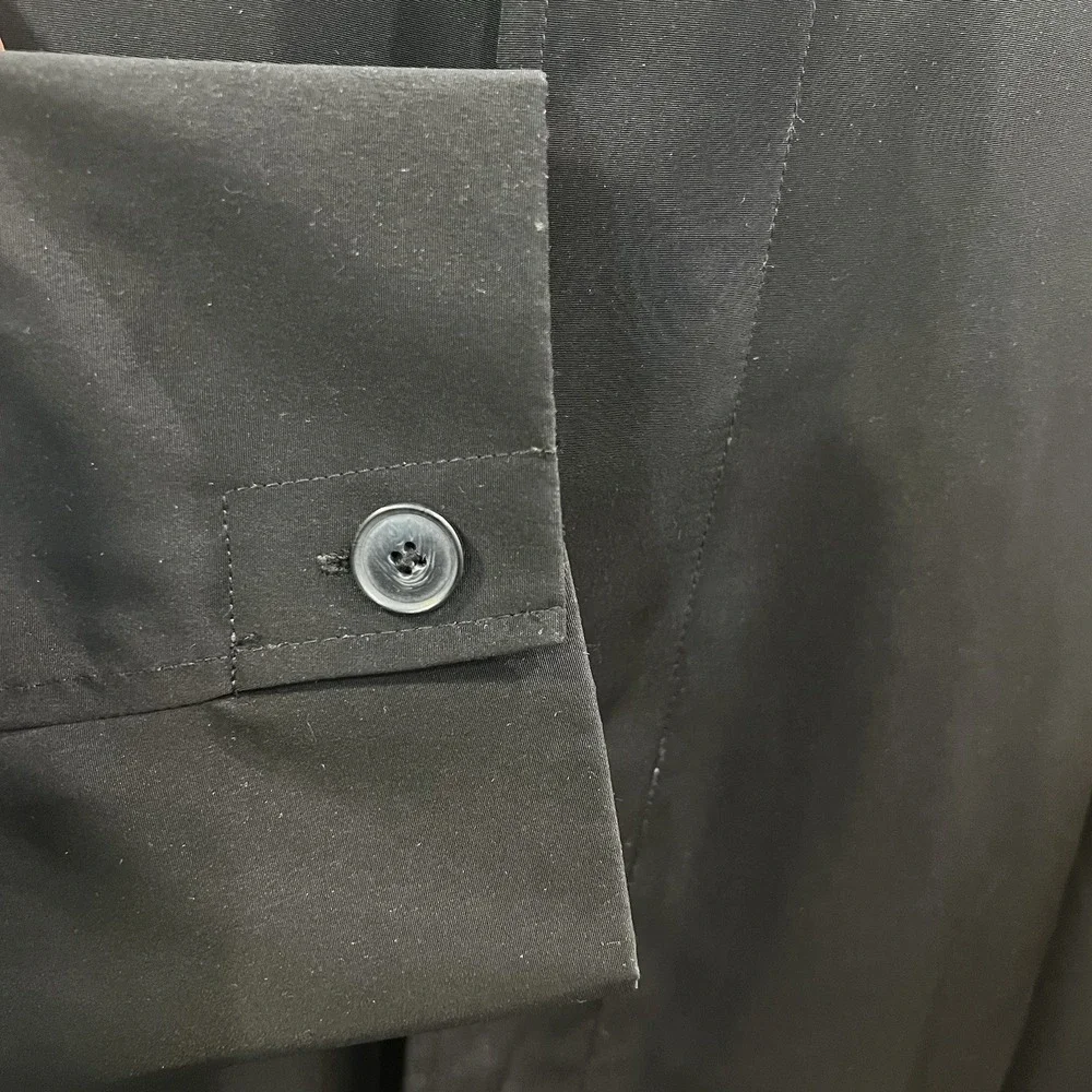 Ralph Lauren Trench OverCoat Mens Large Removable‎ Lining Rain Coat Black  Large